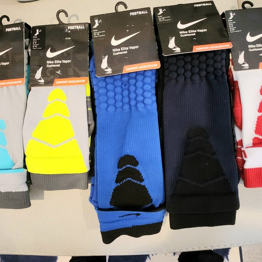 NWT Socks Crew Nike Athletic Football Elite M L XLDiscount Shipping SX4599
